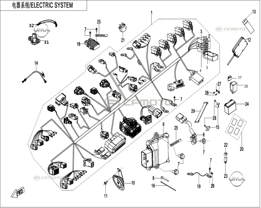 CF MOTO 450SR ECU