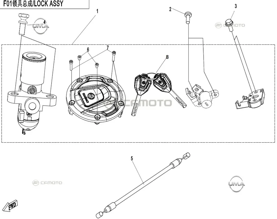 CF MOTO 250CL-X SELE KILIT TELI