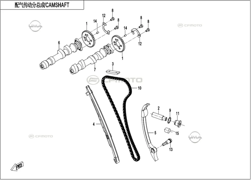CF MOTO 700CL-X SPORT EKSANTRIK MILI EMME