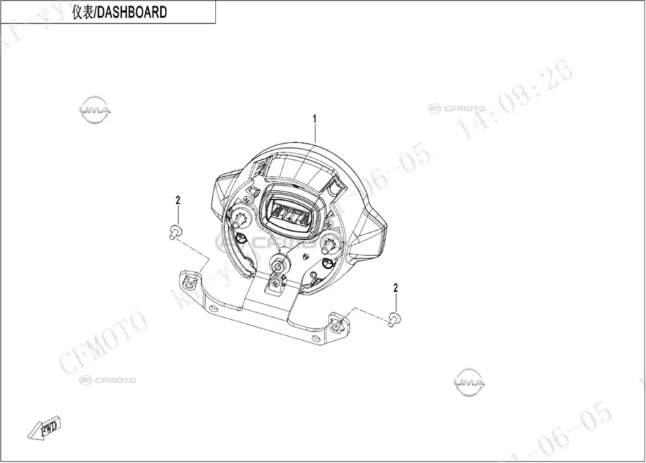 CF MOTO 700CL-X SPORT GOSTERGE PANELI KOMPLE