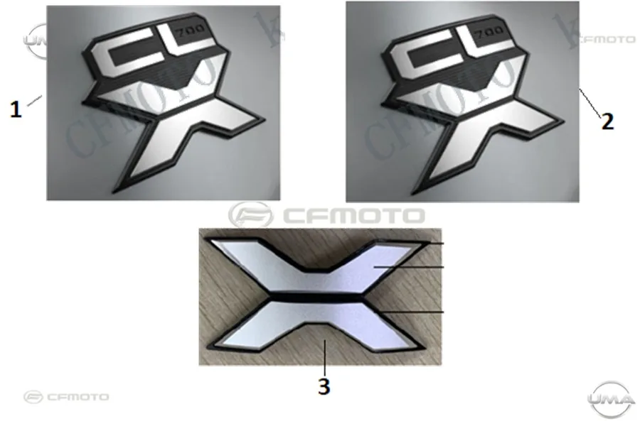 CF MOTO 700CL-X SPORT ETIKET (DEPO SOL)