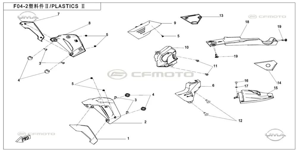 CF MOTO 700CL-X HERITAGE RADYATOR ARKA KAPAK SOL