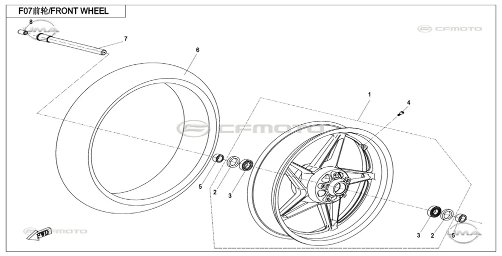 CF MOTO 700CL-X HERITAGE RULMAN 6004-2RS