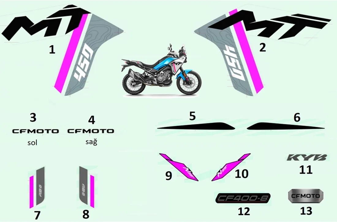 CF MOTO 450MT ETIKET (ABS-SOL)
