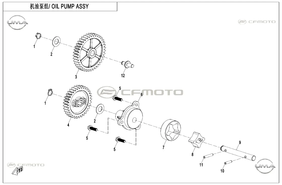 CF MOTO CFORCE 850 HIGH YAG POMPASI KAPAGI