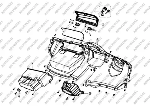 CF MOTO CFORCE 850 HIGH ON IC PANEL KAPAK MENTESESI