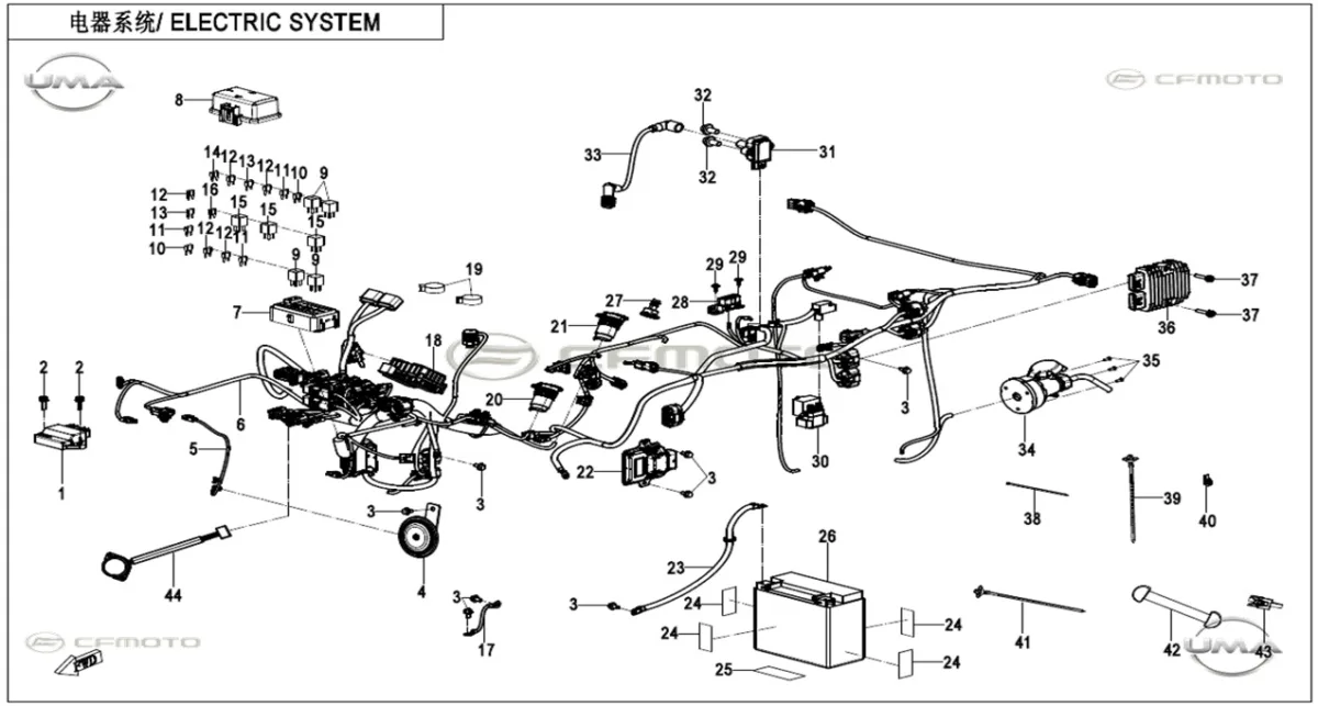 CF MOTO CFORCE 1000 HIGH GUC SOKETI (ROMORK)