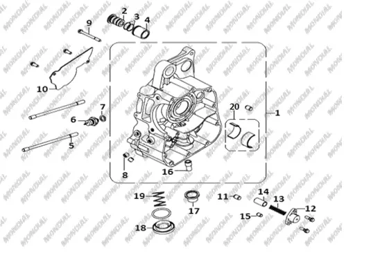 CF MOTO ZFORCE 1000 SPORT R MOTOR BURCU O-RING 15.8X2.4