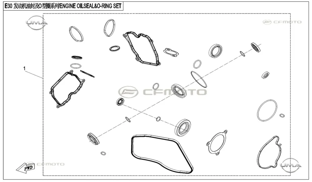 CF MOTO ZFORCE 1000 SPORT R O-RING VE KECE TAKIMI