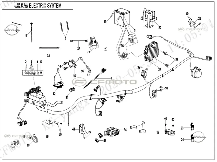 CF MOTO ZFORCE 1000 SPORT R USB GIRISI
